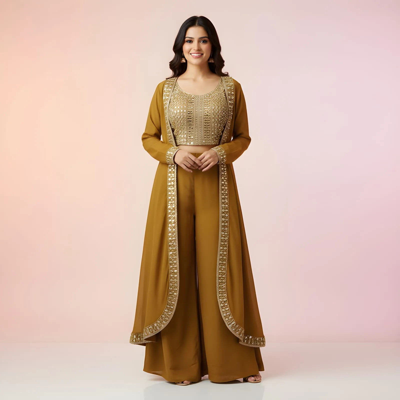 1903 PRO KVC GOWN-FREE SIZE-MUSTED YELLOW